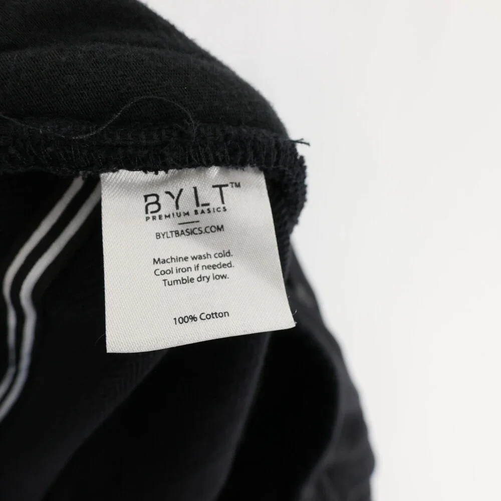 BYLT Core Lounge Joggers Mens XL Black Sweatpants Drawstring Cotton Pockets